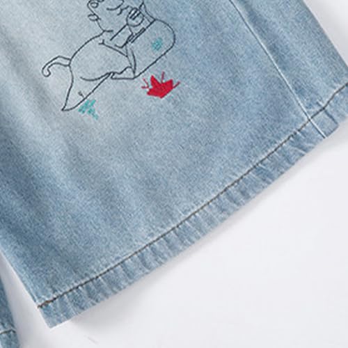 Short jean pour fille ample décontracté tendance été - 6