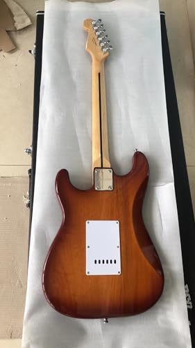 Guitare électrique marron 6 cordes idéale pour vos sessions studio