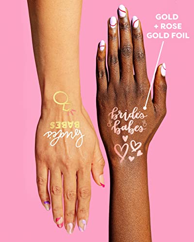 Xo, Fetti Bride's Babe Tattoos - 34 Glitter Styles | Bachelorette Party Decoration, Bridesmaid Favor, Bride To Be Gift + Bridal Shower Supplies #TOP2