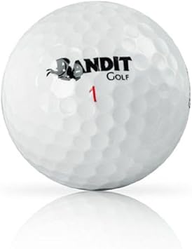 Bandit Maximum Distance Golf Balls, (One Dozen, White)