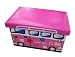GMMH Love Bus taboret składany, oryginalny pojemnik na zabawki, 40 x 25 cm