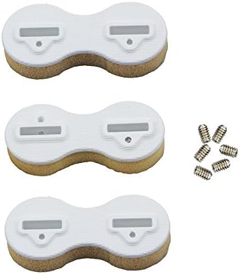Mangobuy3pcs/lot Plastic FCS Fusion Fin Box Surfboard Fins Surfing Plugs Set-White