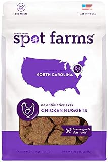 Spot Farms All Natural Human Grade Dog Treats, Chicken Nuggets, 12 Ounce