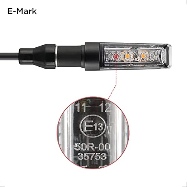 evermotor 12 В, 2 шт., мотоциклетные стрелочные указатели поворота, сертифицированные, универсальные, с двойными светодиодными индикаторами, E-MARK, алюминиевый корпус с красивой отделкой поверхности, степень защиты IP67, водонепроницаемые