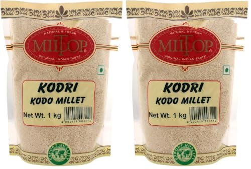 Image of Miltop Kodri-Kodo Millet, 1 kg (Healthy Diabetic Food) (Pack of 2)