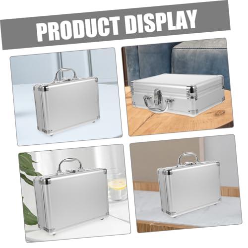 Lurrose Tool Chest Briefcase Tool Box Organizer Password Lock Storage Case Heavy Duty Suitcase for3