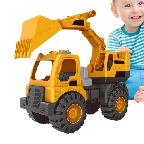 Generisch Juego de juguetes para excavadoras, camión de construcción, gran juego de juguetes de alta precisión, zanja de con herramientas a juego, coche de juguete para juguetes de playa de
