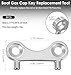 ValueBargain Boat Gas Cap Key, 3Pcs Stainless Steel Boat Gas Cap Key Replacement Tool for Marine Fuel Water Tank, Durable & Easy to Handle Wide Compatibility Marine Accessories