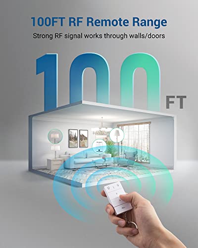 image for DEWENWILS Wireless Remote Control Outlet, No Wiring, Programmable & Ex