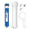 Reverse Osmosis Membrane 150 GPD and 1812/2012 RO Housing Kit with Wrench, Check Valve and Elbow Fittings