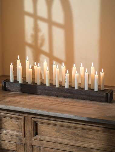 NUPTIO 30 Inch Wood Candelabra Holder