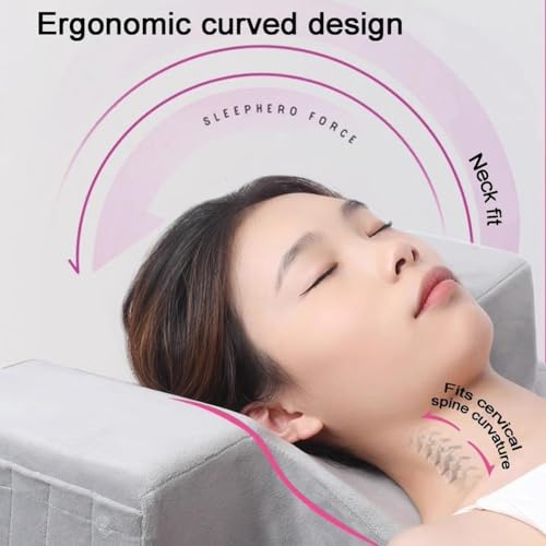 Coussin de nuque pour extensions de cils ergonomique en mousse à mémoire de forme - 3