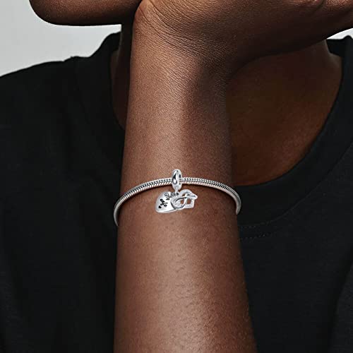 Key to My Heart Angel Wing Infinity Love Charm Clear Crystal Rose Gold Beaf for European Charm Bracelet4