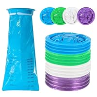 20 Stück Spuckbeutel mit Mundstück und Ring, 1000 ml Hochdichte Auslaufsichere Brechbeutel, Blickdichte Kotztüten Auto mit großer Kapazität, für Kinder, Erwachsene, Schwangere, Reiseübelkeit