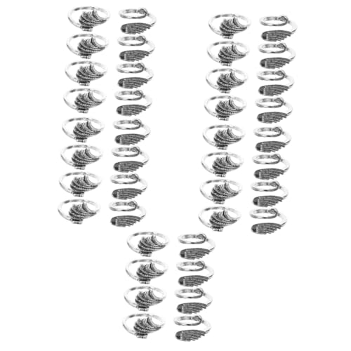 VILLCASE 5 Juegos Anillos Para Tejer Con Los Dedos Alfileres De Bombilla Anillos De Puntada Ganchos De Crochet Contadores De Hileras Para Tejer Y Hacer Crochet Aleación Silver 8 Piezas X 5