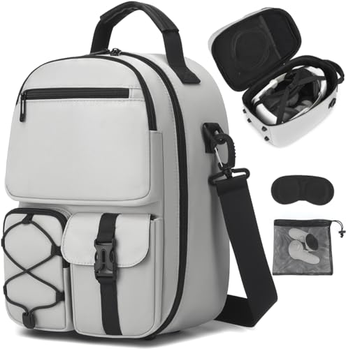 FRETHIND Tasche für Meta Quest 3/3S/Oculus Quest 2 Tragetasche für VR Batterien Touch Controller Headset Zubehöre (Keine...