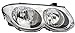 Eagle Eyes CS115-B001L Driver Side Headlamp Assy Fits Chrysler 300M