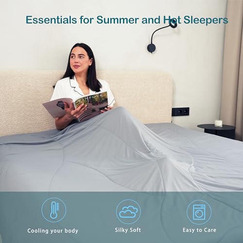 ACCURATEX Cooling Comforter Twin Size, Cool Blanket for Hot Sleepers,68x88 - image 4