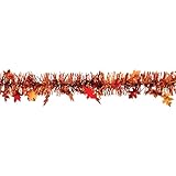 FR Metallic Autumn Leaf Garland Party Accessory (1 count) (1/Pkg)