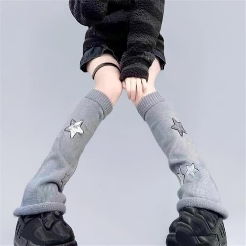 Image of Goth Leg Warmers Women Cute Y2k Harajuku Punk Rave Emo Grunge Winter