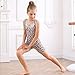 uideazone Fashion Leopard Print Leotard for Girls 5t 6t Gymnastics One piece Ballet Dance Biketard Unitard Bodysuit Swimwear size 6