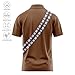 Funny Parody Golf Polo Shirt - Fun & Retro Movie Inspired Performance Quick Dry UPF Sun Protection Moisture-Wicking Shirts Great for Casual Wear