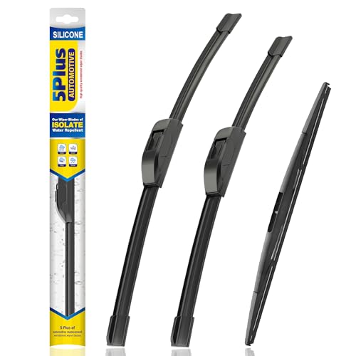 5 PLUS® Silicone Windshield Wipers Replacement for 2019 2020 2021 2022 2023 Honda Passport Wiper Blades(Set of 3),Automotive Replacement Windshield Wiper Blades For My Car-26"/24"/16"