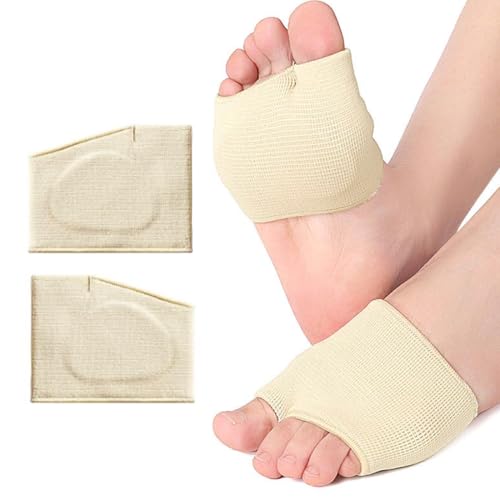 THQAE 1 Pare almohadillas para pies, almohadilla metatarsal, Almohadillas Metatarsianas, Cojines de Pie para mujeres y hombres. Plantillas para Aliviar Antepié, Callo el Dolor(L)
