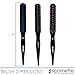 Spornette Boar Bristle Hair Brush for Women & Men - Little Wonder Small Teasing Brush - Create Slick Backs & Volume - Boar & Tourmaline Nylon Bristles for Back Brushing & Combing (Purple)