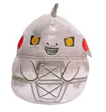 Squishmallows Kellytoy Godzilla Plush Toy (8/'' Mechagozilla), Grey, 8 Inch (SQK2817)