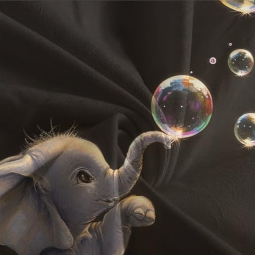 Housse de couette éléphants et fourmis 3D microfibres 140x200cm - 7
