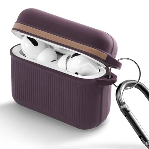 ＺＮＸ＼ＺＥＮＩＸ AirPods Pro ケース シリコン カラビナ付 パープル ZX-linpods (AirPods Pro, パープル)