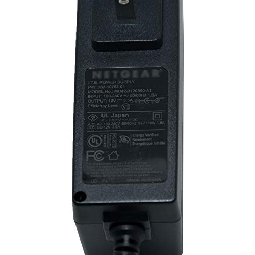 332-10762-01 Mu42-3120350-A1 12V 3.5A Power Supply Ac Adapter For Netgear Nighthawk Router Modem #TOP1