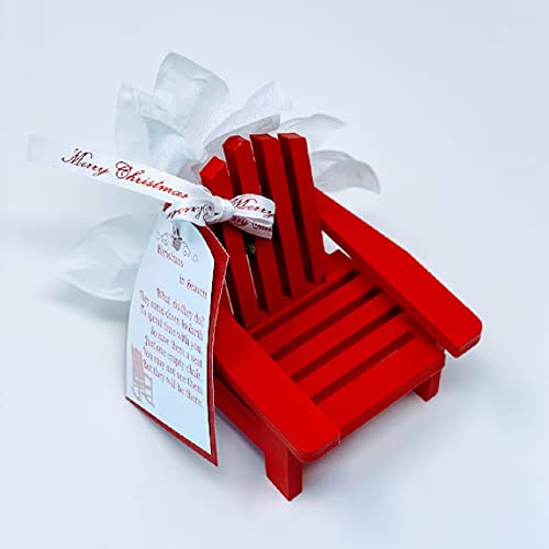 Christmas In Heaven Poem In Empty Chair Tree Ornament Decoration For Remembrance And Sympathy In Red #TOP1