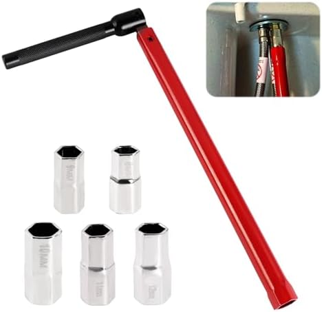 Llave para Grifos de Fregadero Herramienta de Instalación Grifos 8-12 mm Llave Tuerca para Instalaciones Plomería Fregadero