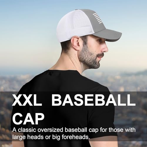 Image of Oversize XXL American Flag Trucker Hat