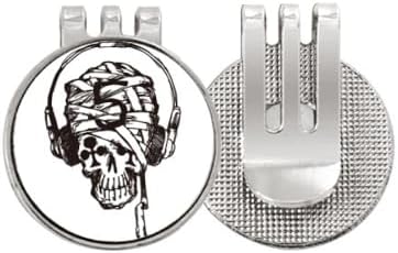 DIYthinker Headset l Music Pattern Illustrate Golf Ball Marker Hat Cap Clip Enamel Magnetic image 2