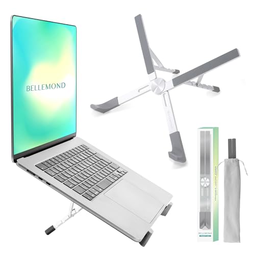 Support réglable pour ordinateur portable ergonomique BELLEMOND idéal pour le télétravail