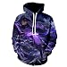 Bluzy z kapturem męska bluza z nadrukiem 3D, styl uliczny, anime, magiczny nóż, na co dzień, pulower, unisex, topy, wielobarwny, S