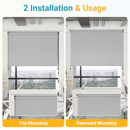Integrated Outdoor Roller Shade,10'W x 8'H Assembly Free Outdoor Patio Blinds with 420GSM Upgraded Fabric for 95% UV Blockout, Cordless Patio Shade, Sun Shades Outdoor Patio for Porch, Gazebo, Balcony by FansaFurn - Image 7