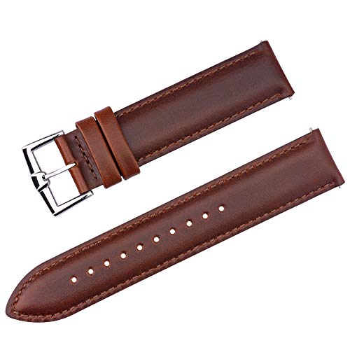 Brismassi Esetti B&E Top Grain Leather Watch Bands 16Mm 18Mm 19Mm 20Mm 21Mm 22Mm Quick Release Watch Strap Men Women, Elegant Replacement Band For Watch & Smartwatch #TOP1