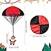 Myjoyice Parachute Toys, 4Pcs Christmas Parachute Toys for Kids Girls Boys Stocking Stuffers, Hand Throw Flying Toys for Christmas Party Favors Xmas Gifts Goody Bag Filler