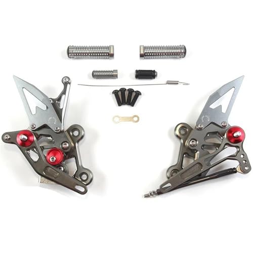 Repose-pieds Réglables CNC pour Suzuki GSR750 en aluminium gris haute précision