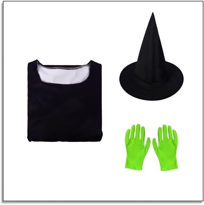 Classic Witch Glinda Elphaba Costume for Girls Halloween Dress Up - Image 5
