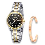 【Movimento al quarzo】 Questo orologio donna è dotato di un movimento al quarzo importato dal Giappone di alta qualità, uno dei migliori del settore. Questo tipo di movimento ti consente di bloccare l'ora in modo preciso ed affidabile. Utilizza una batteria a bottone con la durata fino a 2-3 anni. Richiede poca manutenzione e mantiene igienico l'ambiente e fa risparmiare energia.