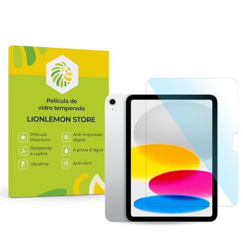 Película Premium de vidro temperado para iPad 10ª e 11ª geração - Mais proteção para o seu iPad - LionLemon Store