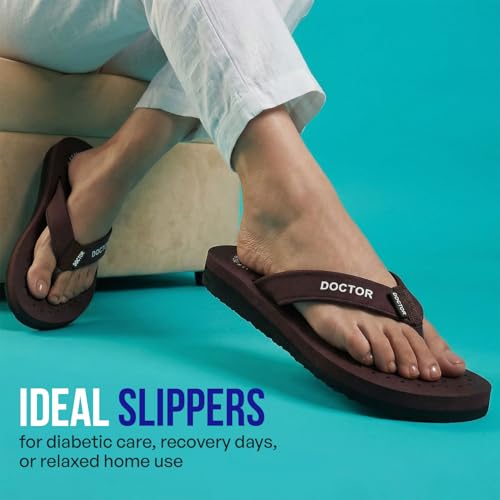 Image of DOCTOR EXTRA SOFT Women's Ortho Care Orthopaedic and Diabetic Feel Good Super Comfort Dr Sliders /Flip-flops /House Slippers [OR-D-16]