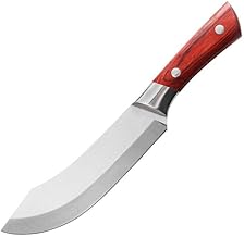 Machado Forging Serbian Chef Knife, Kitchen Knives Full Tang High Carbon Clad Steel Butcher Cleaver Suitable for Cutting Vegetables, Fish, etc for Kitchen, Hotel, Restaurants - 11 in