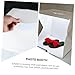 Toddmomy Portable Folding Photo Light Box LED Photography Tent with Black and White Backdrops Compact Lightweight Setup for Jewelry Electronics Cosmetics Easy to Carry and Multi-Angle