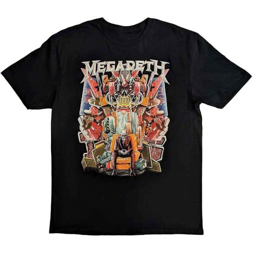 T-shirt Megadeth noir de qualité supérieure avec le logo Budokan